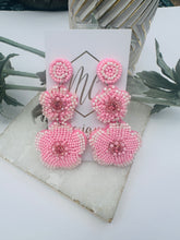 Spring Flower Beaded Earrings