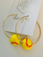 Sports Hoop Earrings