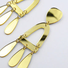 Acrylic Gold Mirrored Statement Earrings