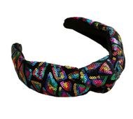 Triangle Sequin Knot Headband