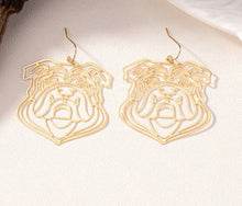 Bulldog Filigree Earrings