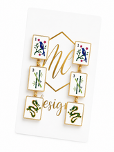 Linear Mahjong Earrings