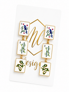 Linear Mahjong Earrings