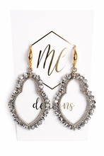 Beaded Pear Shaped Teardrop Earrings