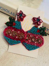 Christmas Oranament Beaded Earrings