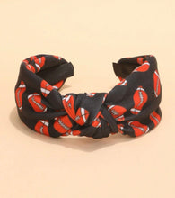 Black and Red Football Headbands