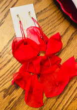 Statement Petal Fabric Earrings
