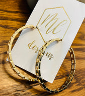 Gold Chain Hoops