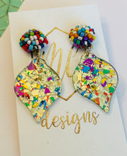 Gold Christmas Ornament Earrings