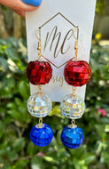 USA America Patriotic Earrings