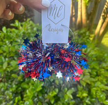 Large Pom Pom Statement Earrings