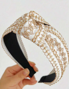 Orinate Woven Jeweled Headband