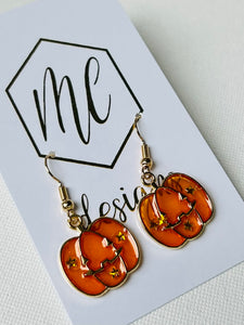 Pumpkin Dangle Earrings
