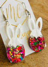 Bunny Egg Acrylic Earrings Easter