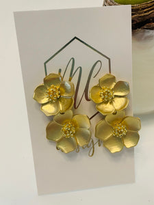 Small Double Flower Earrings