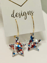 USA Star Earrings