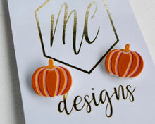 Fall Pumpkin Studs