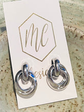 Multi Circle Matte OG Gold Earrings