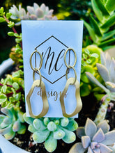 Matte Gold Tiered Earrings