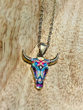 Gold Colorful Bull Necklace