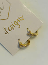 Small Rhinestone Huggies