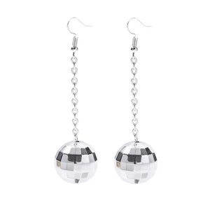 Hanging Disco Ball Earrings