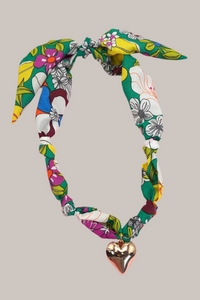 HANDMADE SCARF NECKLACE - HEART