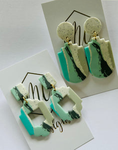 Marbled Clay Earrings