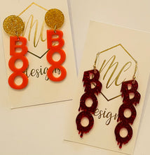 Acrylic BOO Earrings