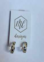 Small Leopard Print Hoop