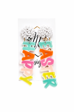 Happy Easter Acrylic Pastel Word Earrings