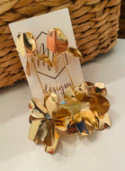 Statement Gold Flower Earrings