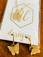 Butterfly Necklace and Earring Set