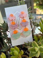 Triple Zinna Earrings