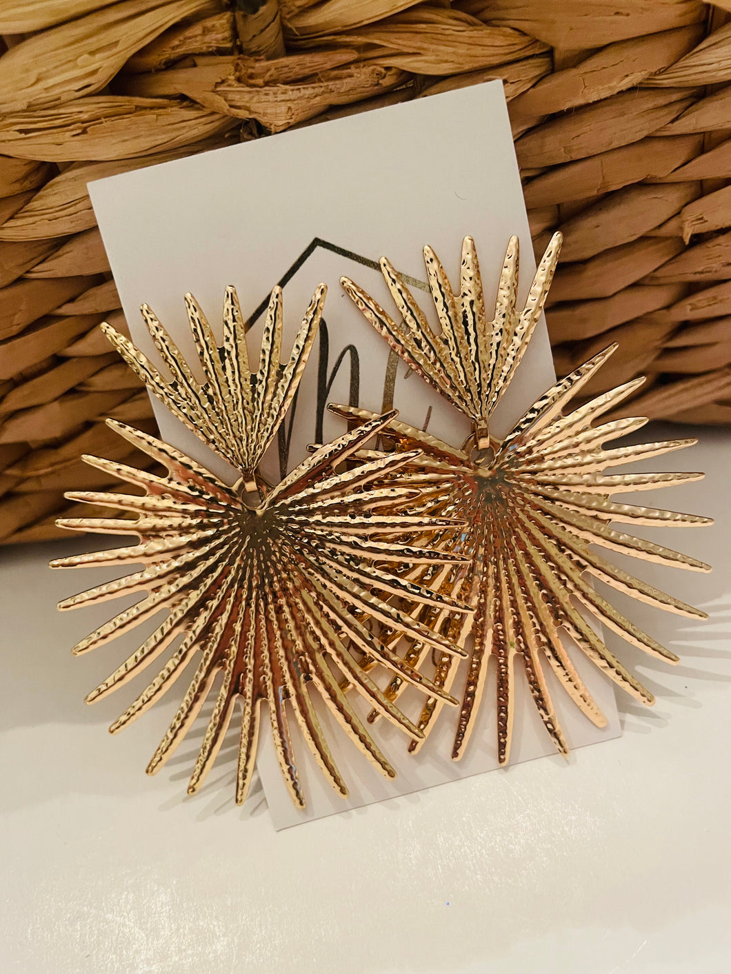 Gold Firework Earrings