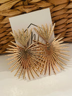 Gold Firework Earrings