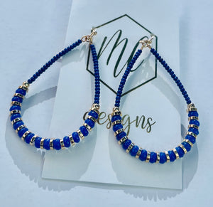 Colorful Beaded Teardrop Earrings