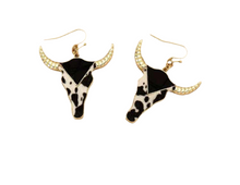 Bull Cow Western Earrings