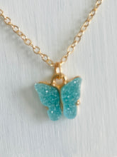 Small Glitter Butterfly Necklaces