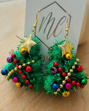 Decorated Christmas Tree Earrings