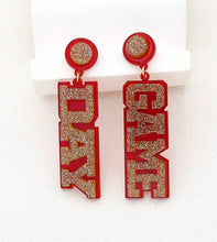 Game Day Acrylic Glitter Earrings