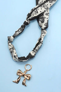Handcrafted Scarf Interchangeable Charm Necklace