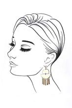 HALF MOON BAR DROP EARRINGS