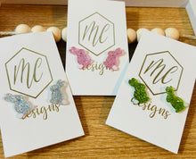 Glitter Bunny Studs