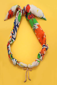 HANDMADE SCARF NECKLACE - HEART