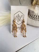 Dainty Skeleton Halloween Earrings