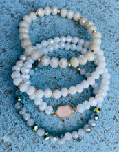 Handmade Druzy Beaded Bracelet Set (4 bracelets)