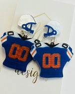 Football Helmet and Jersey Earrings