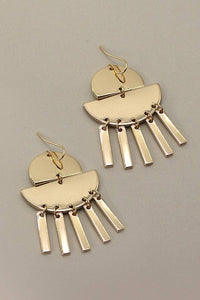 HALF MOON BAR DROP EARRINGS