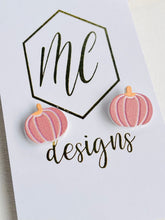 Fall Pumpkin Studs